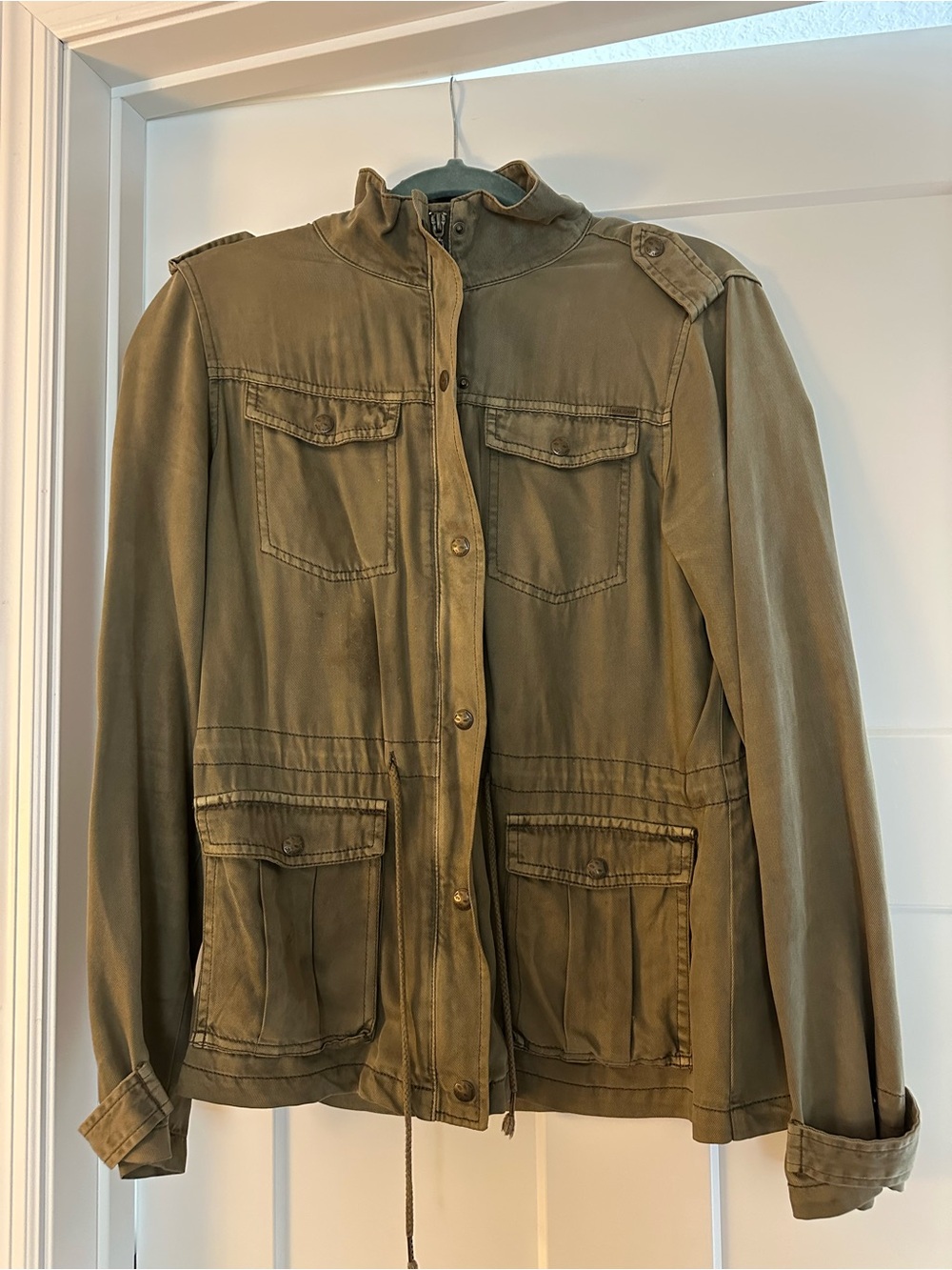 Max Jeans Olive Green Military Field Jacket